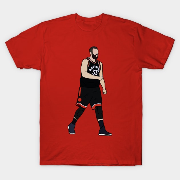 Marc Gasol - Toronto Raptors T-Shirt by xavierjfong